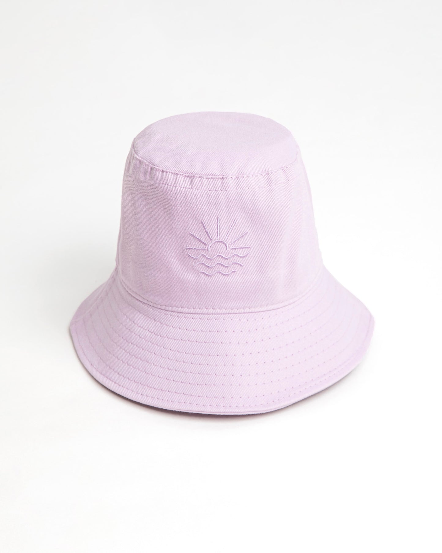 Lila %100 Pamuk Bucket Şapka